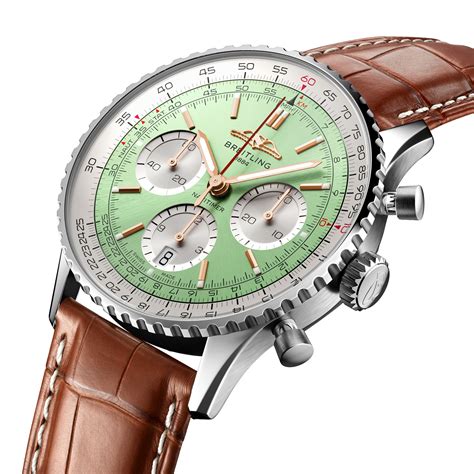 breitling mint dial|breitling b01 chronograph.